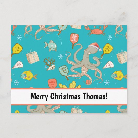 Onderwater Pickleball, Briefkaart (Voorkant)