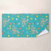 Onderwater Pickleball turquoise Badhanddoek (Badhanddoek)