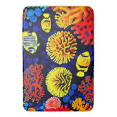 Onderwater Reef Life Bright Design Badmat (Voorkant Verticaal)