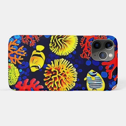 Onderwater Reef Life Bright Design Case-Mate iPhone Case (Achterkant (horizontaal))