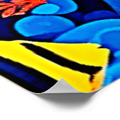 Onderwater Reef Life Bright Design Poster (Hoek)