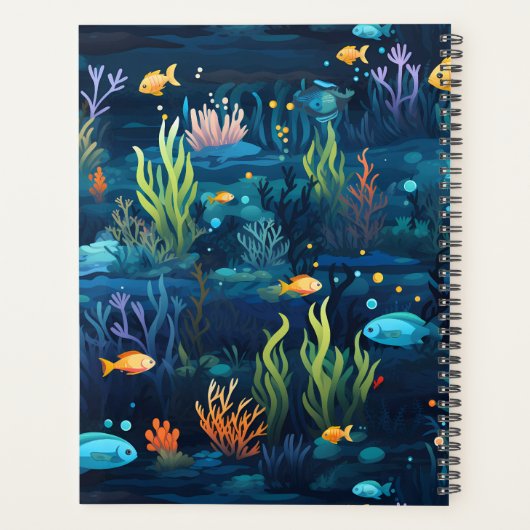 Onderwater Rif met Vis Planner (Achterkant)