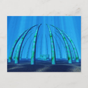 onderwater rustplaats briefkaart