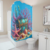 "Onderwater schat" Douchegordijn (In situ)