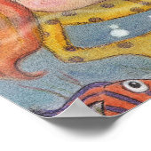 Onderwater schatten poster (Hoek)