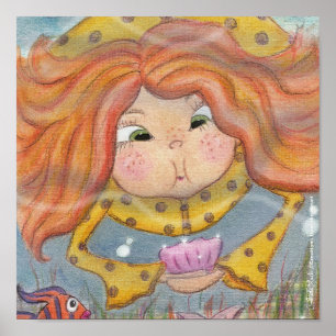 Onderwater schatten poster