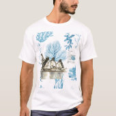 Onderwater Schattigee handgeschilderde Galapagos P T-shirt (Voorkant)