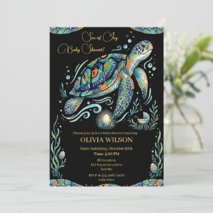Onderwater Schildpad Feest Kaart