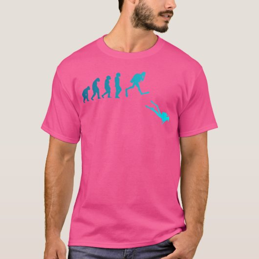 Onderwater Scuba Diver Evolution Deep Diving Snork T-shirt (Voorkant)
