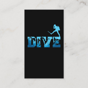 Onderwater Scuba duikende Mannen Scuba-duiker Visitekaartje