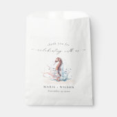 Onderwater Seahorse Seaweed Coral Wedding Bedankzakje (Voorkant)