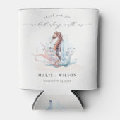 Onderwater Seahorse Seaweed Coral Wedding Blikjeskoeler (Voorkant)