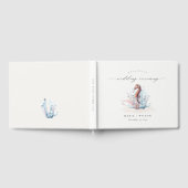 Onderwater Seahorse Seaweed Coral Wedding Gastenboek (Volledig)