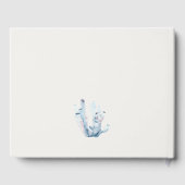 Onderwater Seahorse Seaweed Coral Wedding Gastenboek (Achterkant)