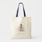 Onderwater Seahorse Seaweed Coral Wedding Tote Bag (Voorkant)