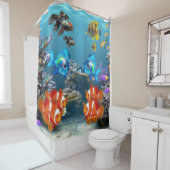Onderwater Sealife Douchegordijn (In situ)