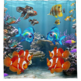 Onderwater Sealife Douchegordijn