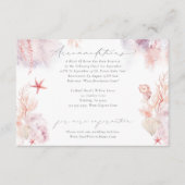 Onderwater Seaweed Wedding Accommodatie Informatiekaartje (Voorkant)