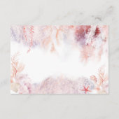 Onderwater Seaweed Wedding Accommodatie Informatiekaartje (Achterkant)