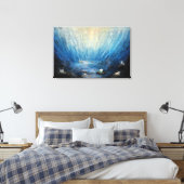 Onderwater sereniteit canvas afdruk (Insitu (Slaapkamer))