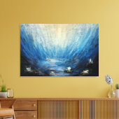 Onderwater sereniteit canvas afdruk (Insitu (Woonkamer))