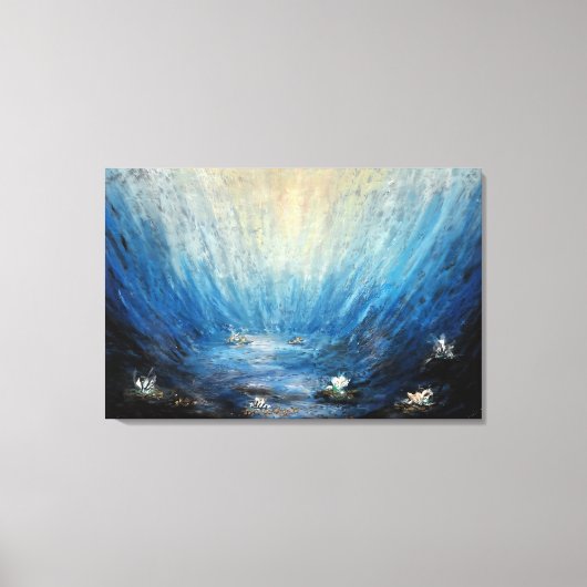 Onderwater sereniteit canvas afdruk (Voorkant)