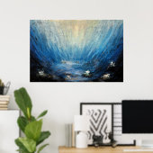 Onderwater Serenity Poster Print (Thuiskantoor)