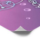 Onderwater Shiny Elegant Luxurious Royal Mandala Poster (Hoek)