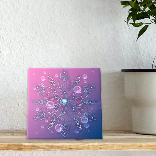 Onderwater Shiny Elegant Luxurious Royal Mandala Tegeltje