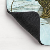 Onderwater sierlijke handgeschilderde  adelaarsrog muismat (Hoek)