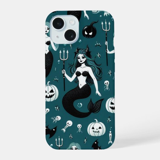 Onderwater Sirene iPhone 15 Case (Achterkant)