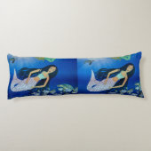 Onderwater spelen (Zeemeermin) Lichaamskussen (Achterkant)