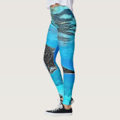 Onderwater spotted ray ontwerp leggings (Links)