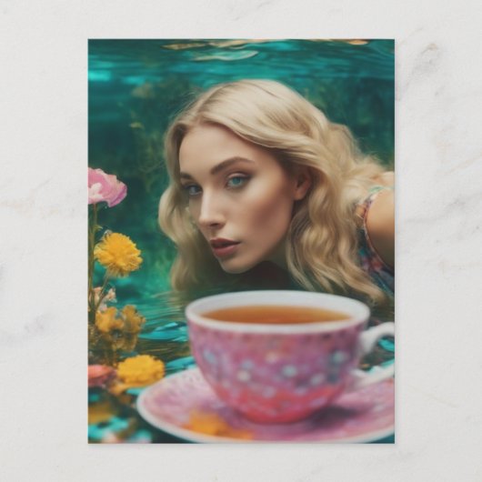 Onderwater Thee Briefkaart (Voorkant)