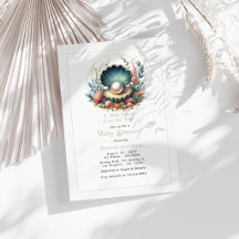Onderwater thema Elegante Parel Baby Shower