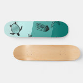 Onderwater thema patroon persoonlijk skateboard (Horizontaal)