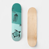 Onderwater thema patroon persoonlijk skateboard (Voorkant)