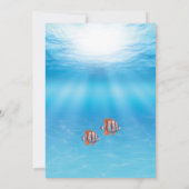 Onderwater Twee Minder Vis in het Zee Bruiloft Kaart (Achterkant)