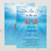 Onderwater Twee Minder Vissen in de Zee Couple's S Kaart (Voorkant / Achterkant)