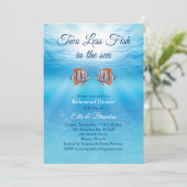 Onderwater Twee Minder Vissen in het Zee Repetitie Kaart (Staand voorkant)