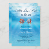 Onderwater Twee Minder Vissen in het Zee Repetitie Kaart (Voorkant / Achterkant)