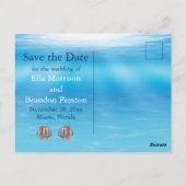 Onderwater Twee Minder Vissen in het Zee Save the Briefkaart (Achterkant)