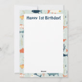 Onderwater Viering 1e Jubileum Feestdagenkaart (Achterkant)