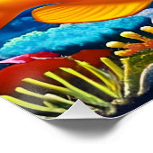 Onderwater Vis en Koraalrif Perfect Poster (Hoek)