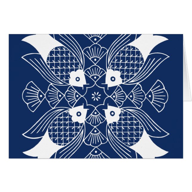 Onderwater Visontwerp met blauwe achtergrond (Voorkant Horizontaal)