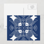 Onderwater Visontwerp met blauwe achtergrond Briefkaart (Voorkant / Achterkant)