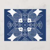 Onderwater Visontwerp met blauwe achtergrond Briefkaart (Voorkant)