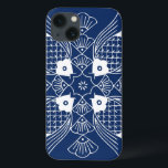 Onderwater Visontwerp met blauwe achtergrond Case-Mate iPhone Case<br><div class="desc">Een bijeenkomst van de vishoofden,  dit ontwerp laat een onderwaterscène zien,  compleet met seizoenhellen op een blauwe achtergrond. Een groot geschenk voor een ichtyoloog of iemand die van het zicht op vis houdt,  die een zwemtocht maakt!</div>