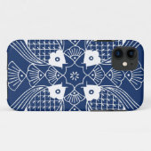 Onderwater Visontwerp met blauwe achtergrond Case-Mate iPhone Case (Achterkant (horizontaal))