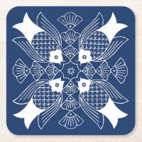 Onderwater Visontwerp met blauwe achtergrond